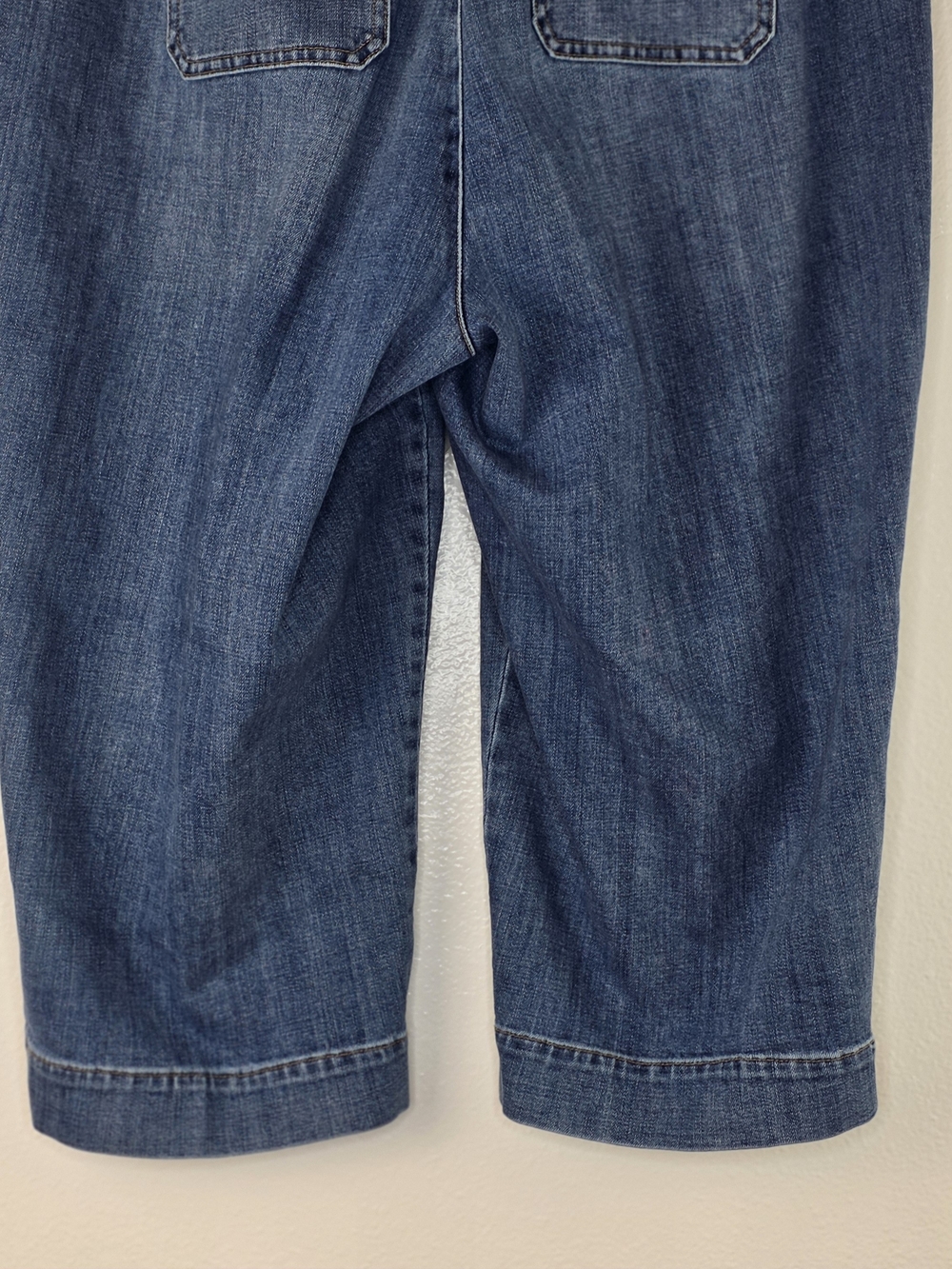 Talbots Wide Leg Crop Blue Medium Wash Jeans Size 18WP - Picture 8 of 11
